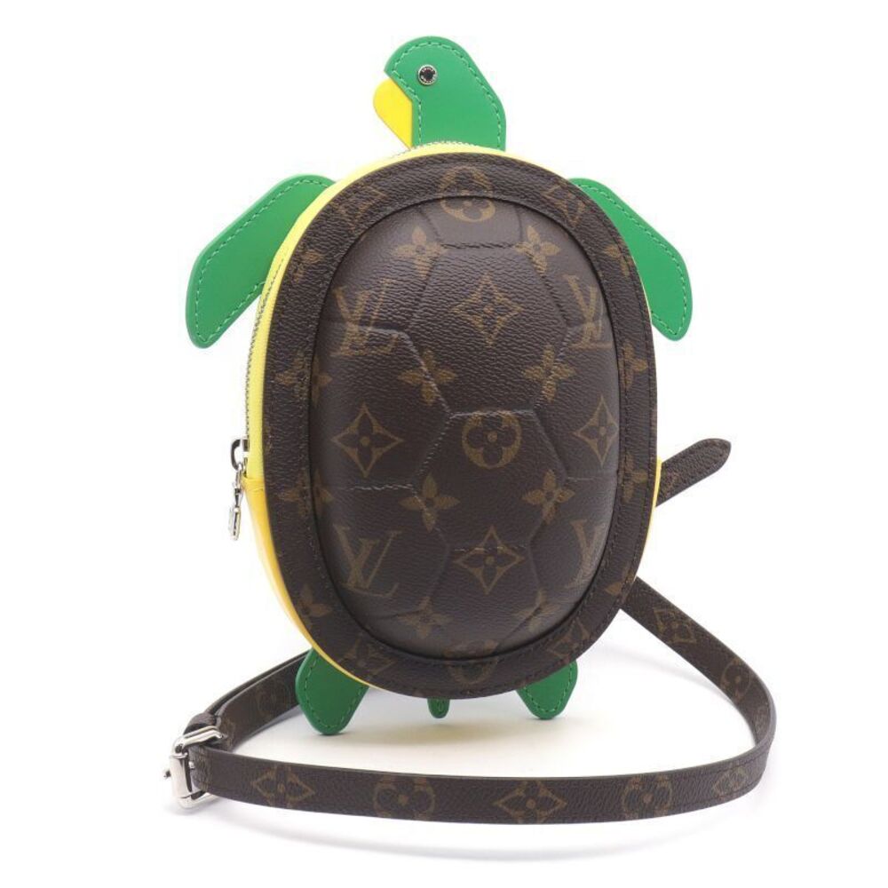 Louis Vuitton Turtle Wearable Wallet Monogram Shoulder Bag Canvas Leather Green